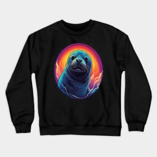 Harp Seal Smiling Crewneck Sweatshirt